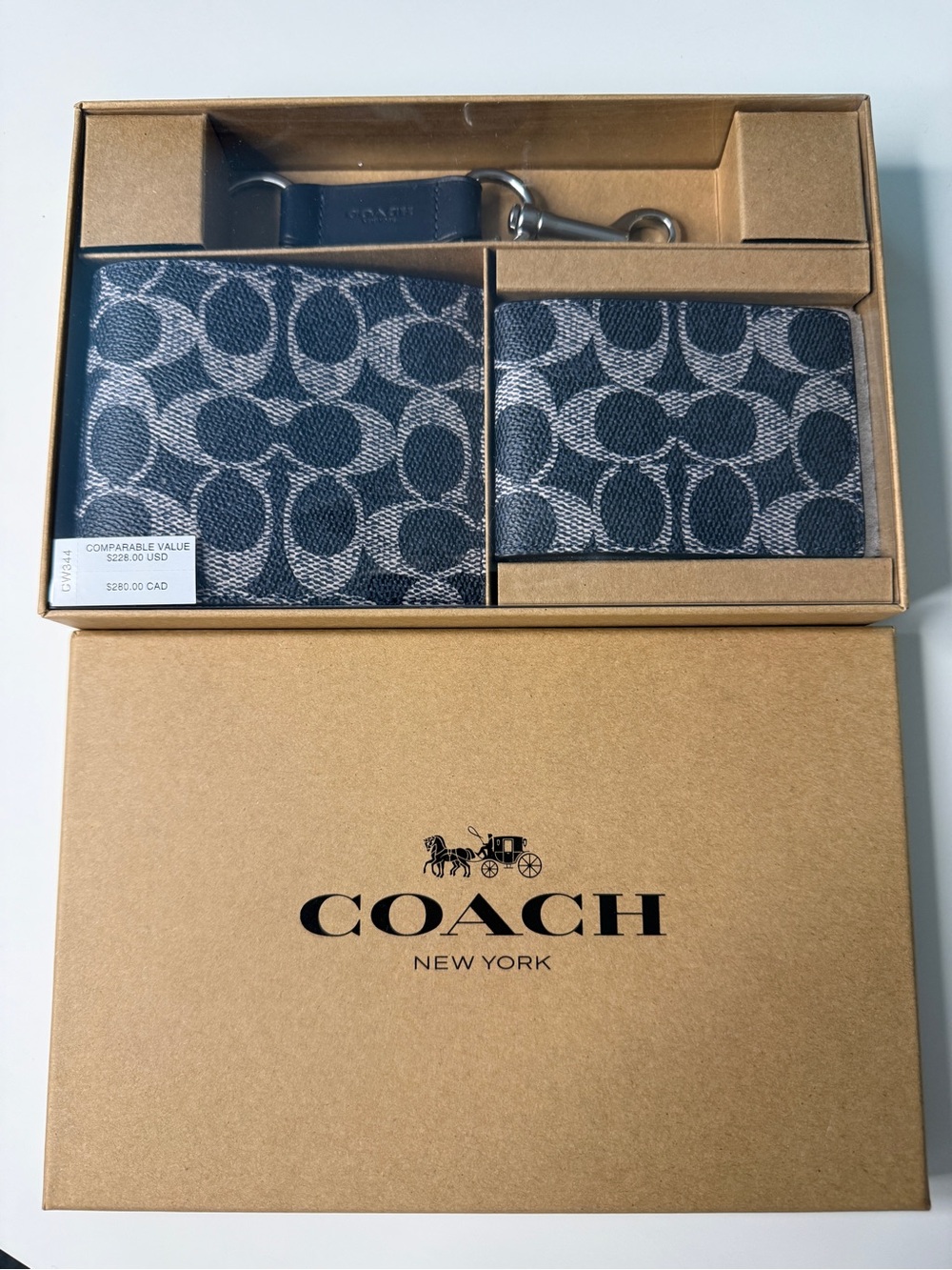 Coach Wallet and Keychain set